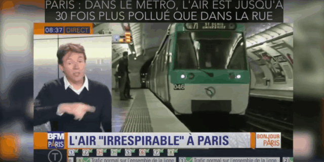 巴黎地铁就是“毒气室”？空气质量比室外差30倍！今天，你吸了吗？