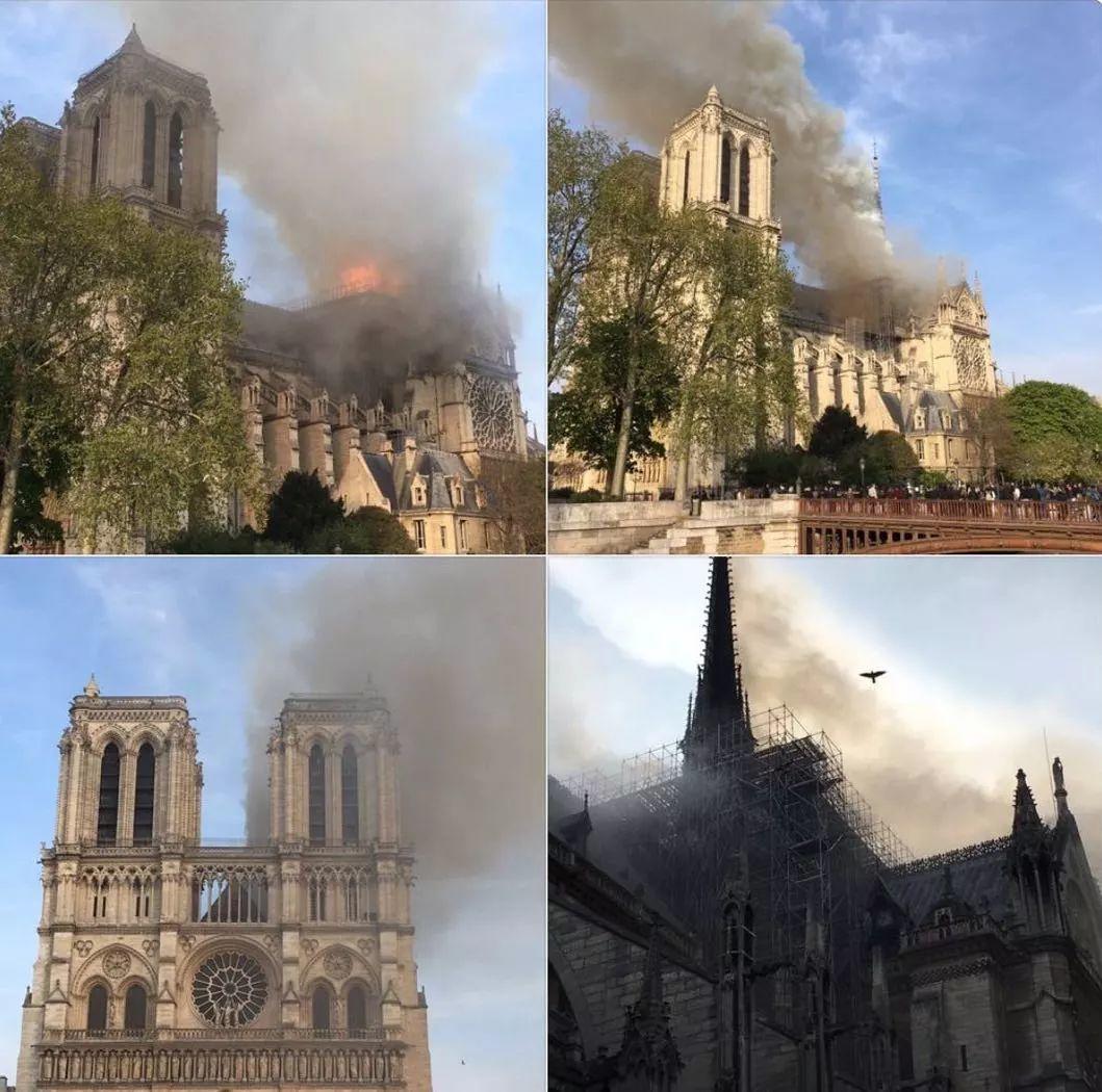 重大突发！巴黎圣母院发生严重火灾！大家注意安全！