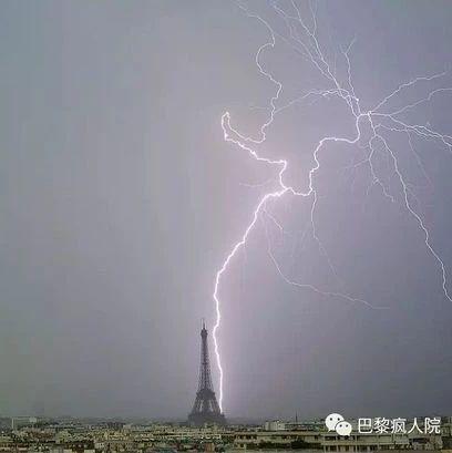 , 昨晚铁搭被雷劈了！但是我想说，真的好美。。。, My Crazy Paris