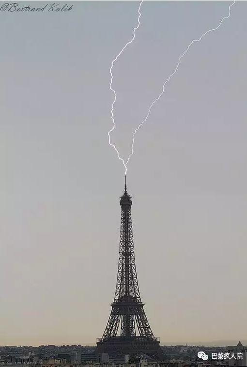 , 昨晚铁搭被雷劈了！但是我想说，真的好美。。。, My Crazy Paris