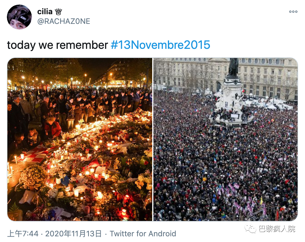 , 还记得五年前的11月13日吗？那个小男孩说：“他们有枪，但花和蜡烛保护我们&#8230;”, My Crazy Paris